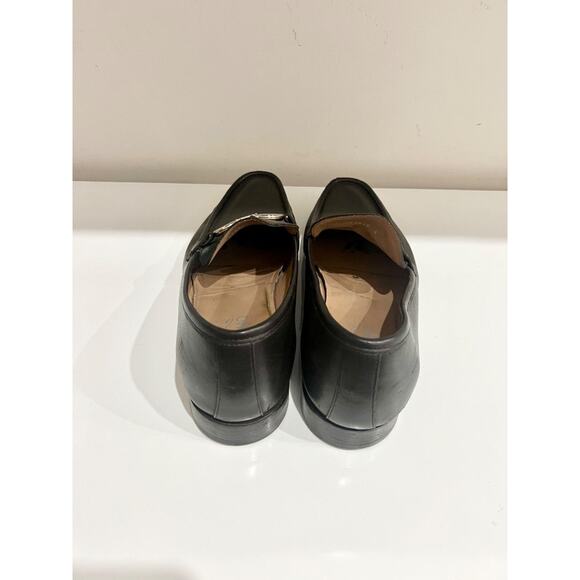 Salvatore Ferragamo Gancini Gold Buckle Slip On Leather Loafers Brown Men's 12 E - Picture 6 of 8